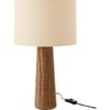 Marron Foncé Et Abat Jour Beige