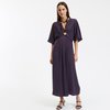 Robe longue violette