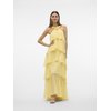 Robe de soirée longue jaune