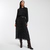 Robe noir à pois