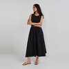 Robe noire bi matière