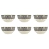 Lot De 6 Mugs Graphik 32 Cl Porcelaine New Bone – Design Noir & Blanc Tendance, Idéal Café, Thé & Chocolat !