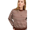 Marron Chestnut Blossom Ridge Stripe