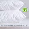 Protège taie rectangle 50 x 75 cm molleton 100% coton France