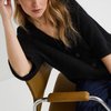 Gilet manche courte femme noir