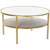 Table basse effet laiton