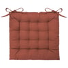 Lot de 4 galettes de chaise duo velcro 38x38 poudre souris rose