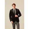 Costume velours noir homme