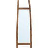 Miroir sur pied bois naturel