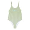 Vert Oil Green Vert Moda Stripe
