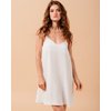 Robe blanche courte à bretelles