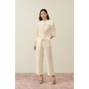 Combinaison lin beige