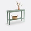 Walnut console table