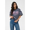 Bleu Midnight/Bright Blue Stripe
