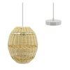Luminaire boule rotin