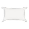 Coussin rectangulaire blanc