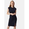 Robe moulante noir manche longue