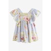 Bleu Motif Fleurs