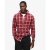 Chemise à carreaux rouge homme