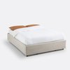 Lit coffre beige