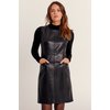 Robe droite simili cuir
