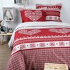 Housse de couette coeur rouge