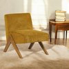Fauteuil jaune moutarde