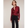 Chemisier satin rouge