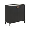 Meuble rangement bas noir