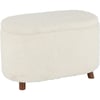 Blanc Teddy Effet Bouclette