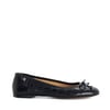 Black-Croc Print Leather