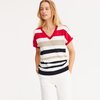 Pull marin femme manche courte