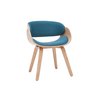 Chaise design bleu canard