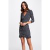 Robe courte moulante manche longue
