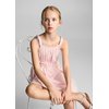 Mango robe longue rose