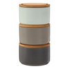 Blue tea coffee sugar canisters