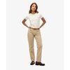 Pantalon velours beige femme