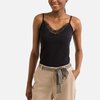 Top in pizzo nero