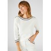 Pull rayé marine femme