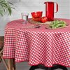 Nappe vichy rouge plastique