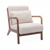 Fauteuil blanc et bois