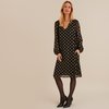 Vestido lunares manga larga