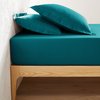 Drap housse vert canard