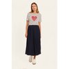 Jupe midi marine