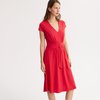 Robe rouge mi longue