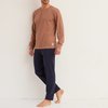 Brown + navy
