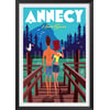 Affiche + Cadre En Bois - Noir