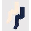 Beige/Blau