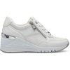 Basket blanche semelle marron femme