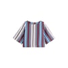 Rayures Marron Chocolat/Bleu
